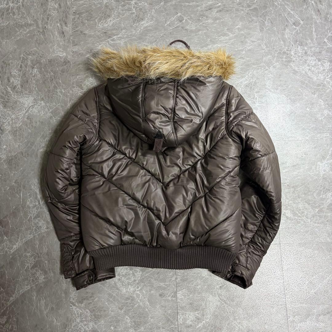 y2k 00s 短丈　ファー　中綿ジャケット　グランジ フェアリーグランジ