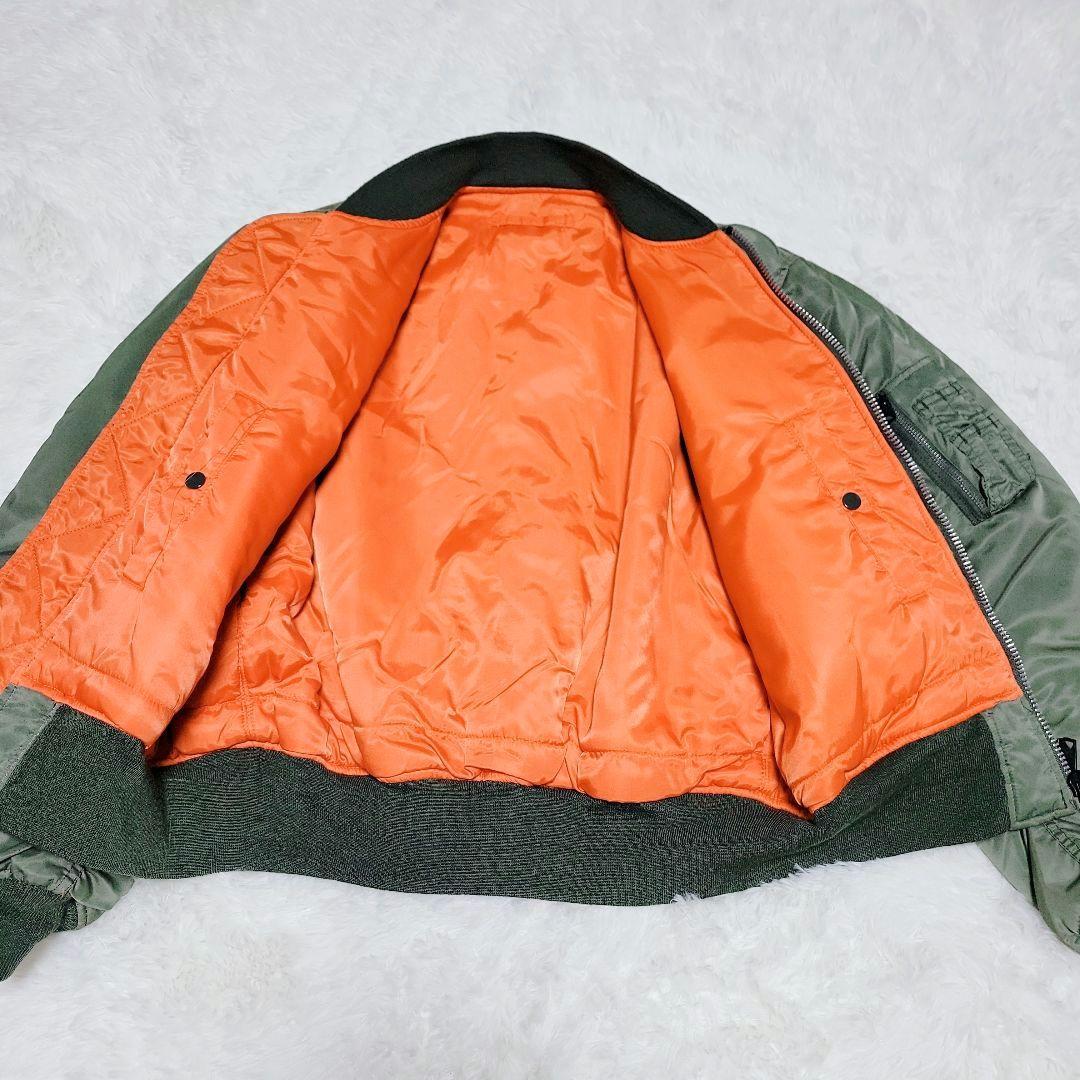 90's✨PRACT MA-1 フライトジャケット 短丈リバーシブル L