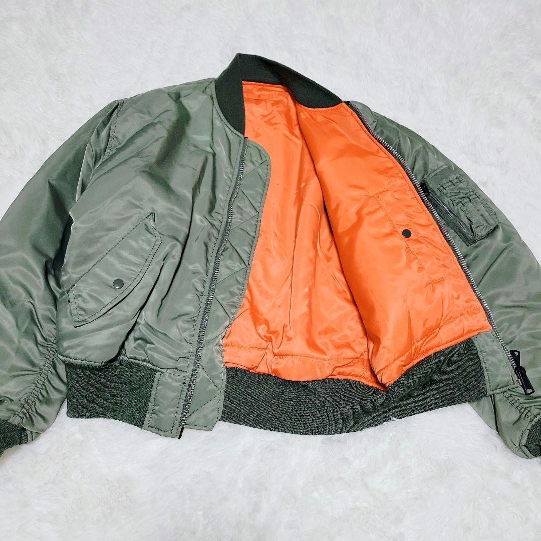 90's✨PRACT MA-1 フライトジャケット 短丈リバーシブル L