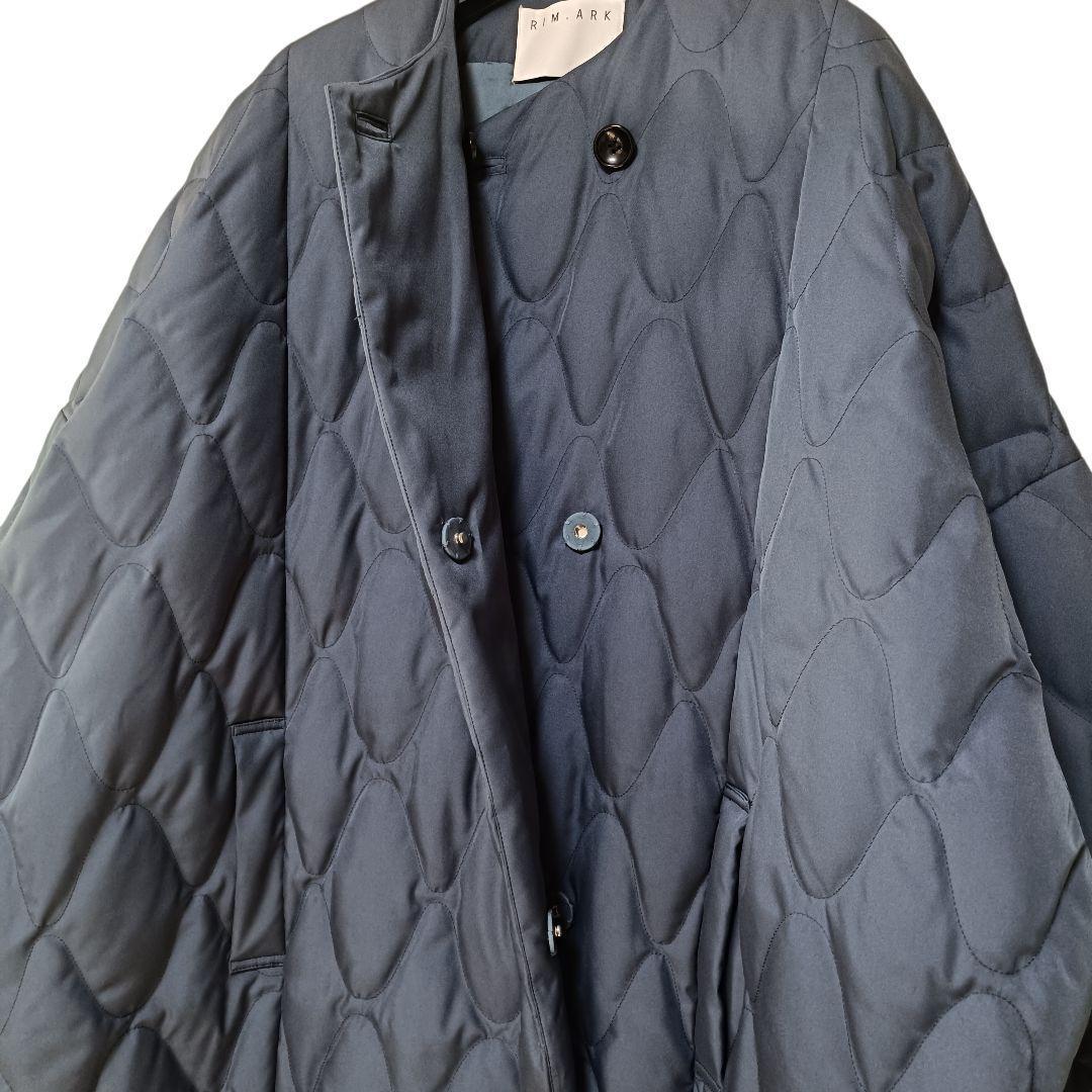 美品♪RIM.ARK リムアーク キルティング ラップコクーンダウンコート