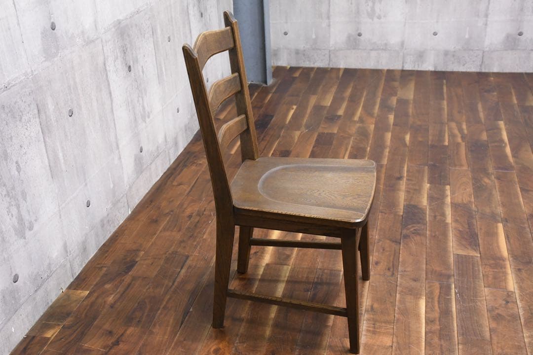 EHK68 永田良介商店 ラダーバック ダイニングチェア ナラ材(オーク材)