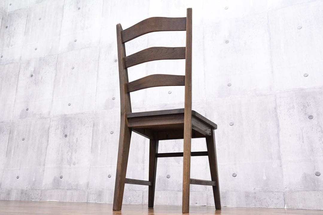 EHK68 永田良介商店 ラダーバック ダイニングチェア ナラ材(オーク材)