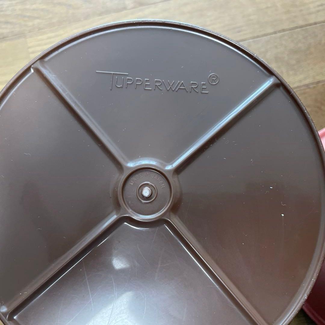 な*マ様 保存容器セット タッパーウェア ブラウン ピンク 2個