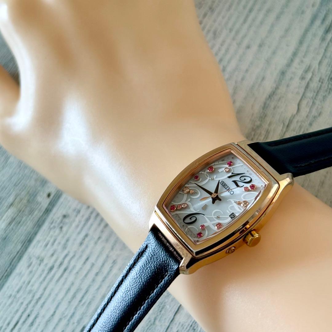 【限定】SEIKO ルキア 腕時計 1B22-0AP0 電波 ソーラー PG