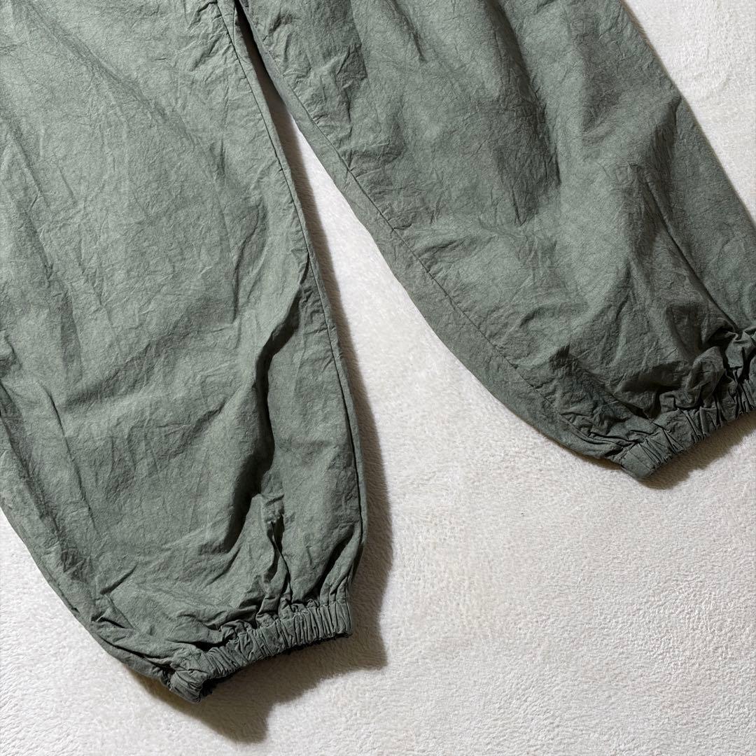 中川政七商店　タイプライター生地のもんぺパンツ　コットンリネン　ゆったり　L