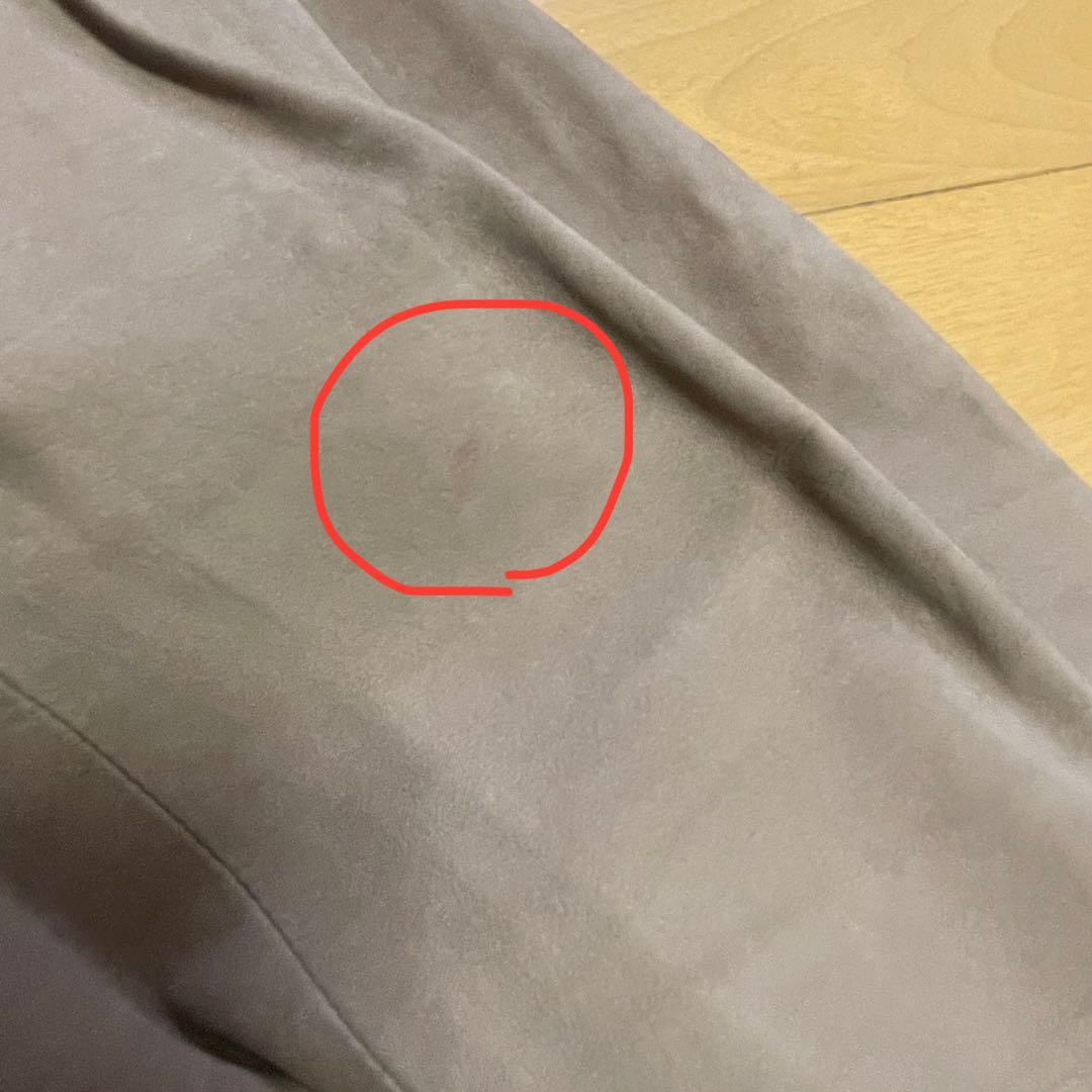 シャネル　ヴィンテージ　ヌバック　パンツ　レザー　カーフスキン