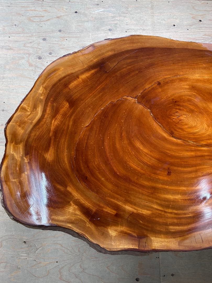 一枚板 座卓 ローテーブル 天然木 -305-