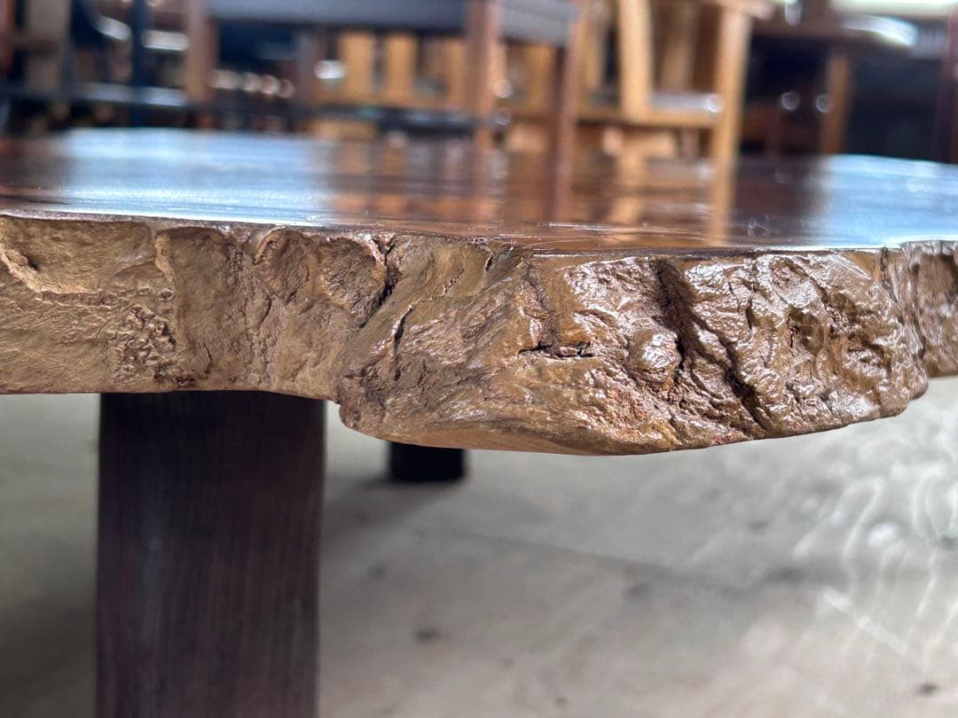 一枚板 座卓 ローテーブル 天然木 -305-