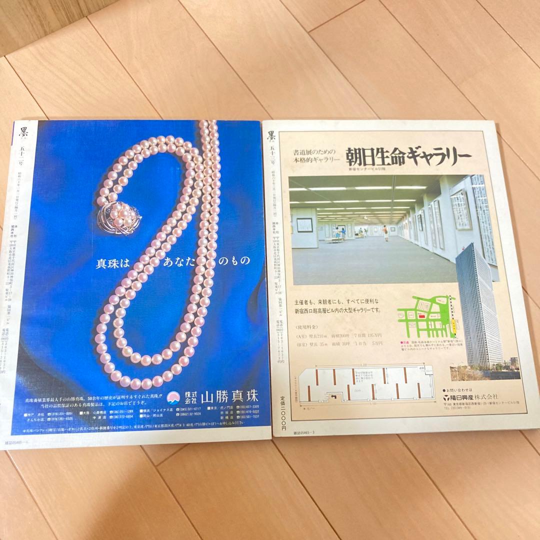 芸術新聞社 大判書道雑誌 墨 まとめ売り 50～59号