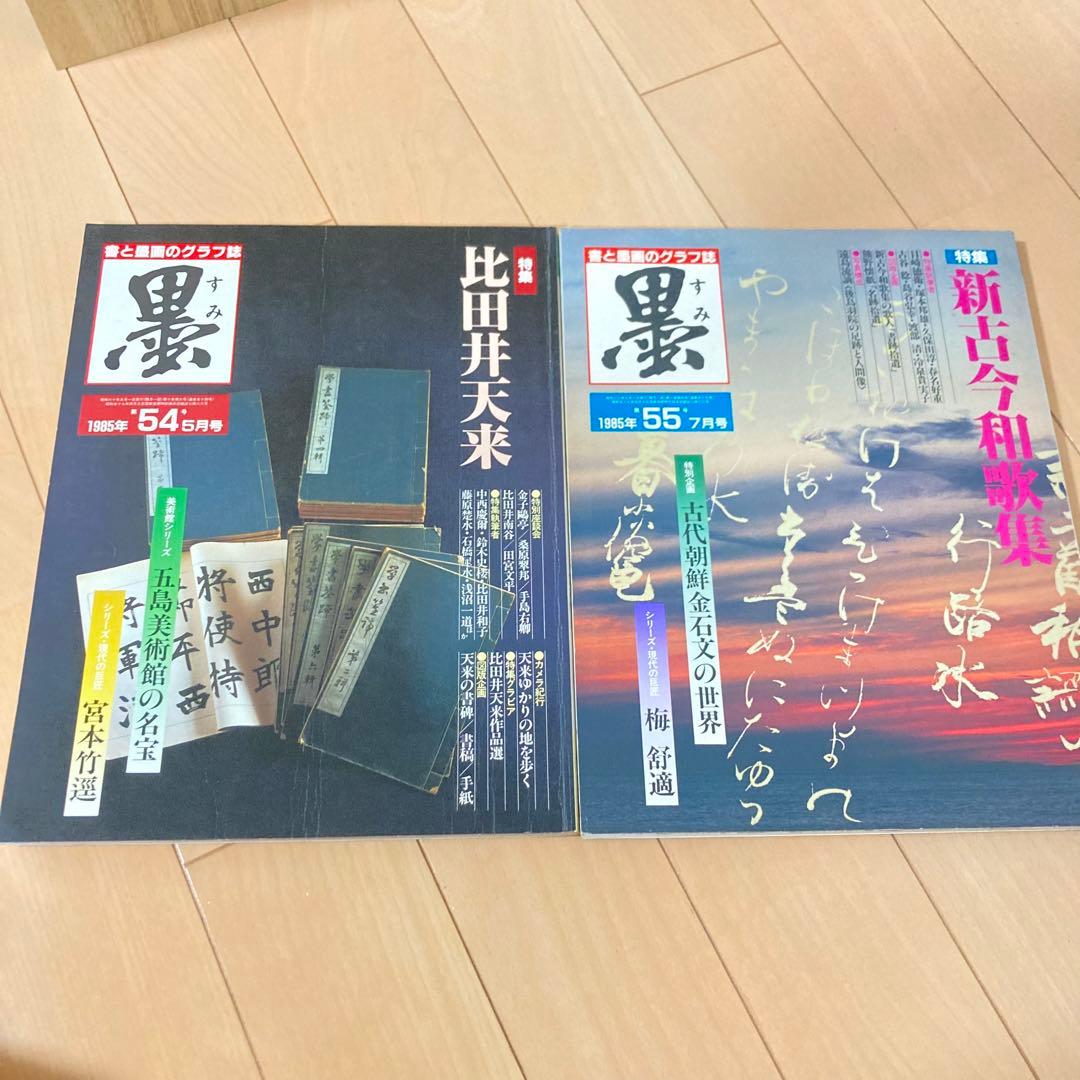 芸術新聞社 大判書道雑誌 墨 まとめ売り 50～59号