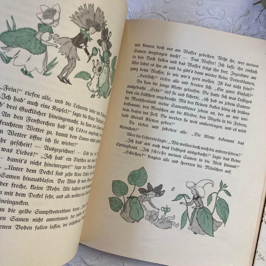 洋書古書【超希少】 ドイツ人気作家イーダボハッタ　1932年初版本！花の妖精