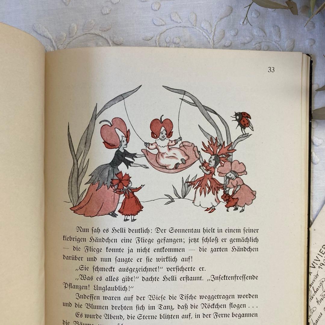 洋書古書【超希少】 ドイツ人気作家イーダボハッタ　1932年初版本！花の妖精