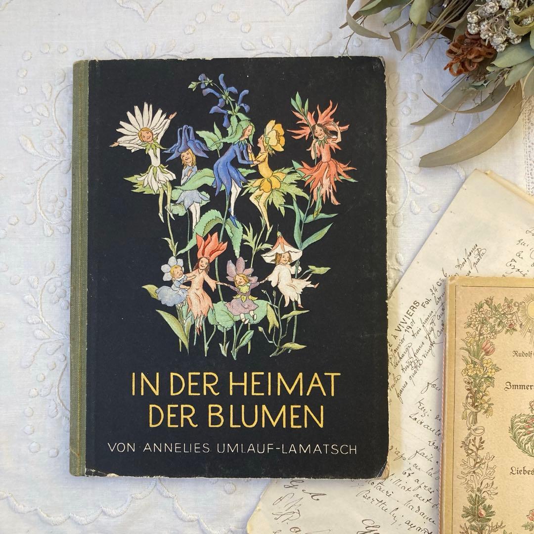 洋書古書【超希少】 ドイツ人気作家イーダボハッタ　1932年初版本！花の妖精