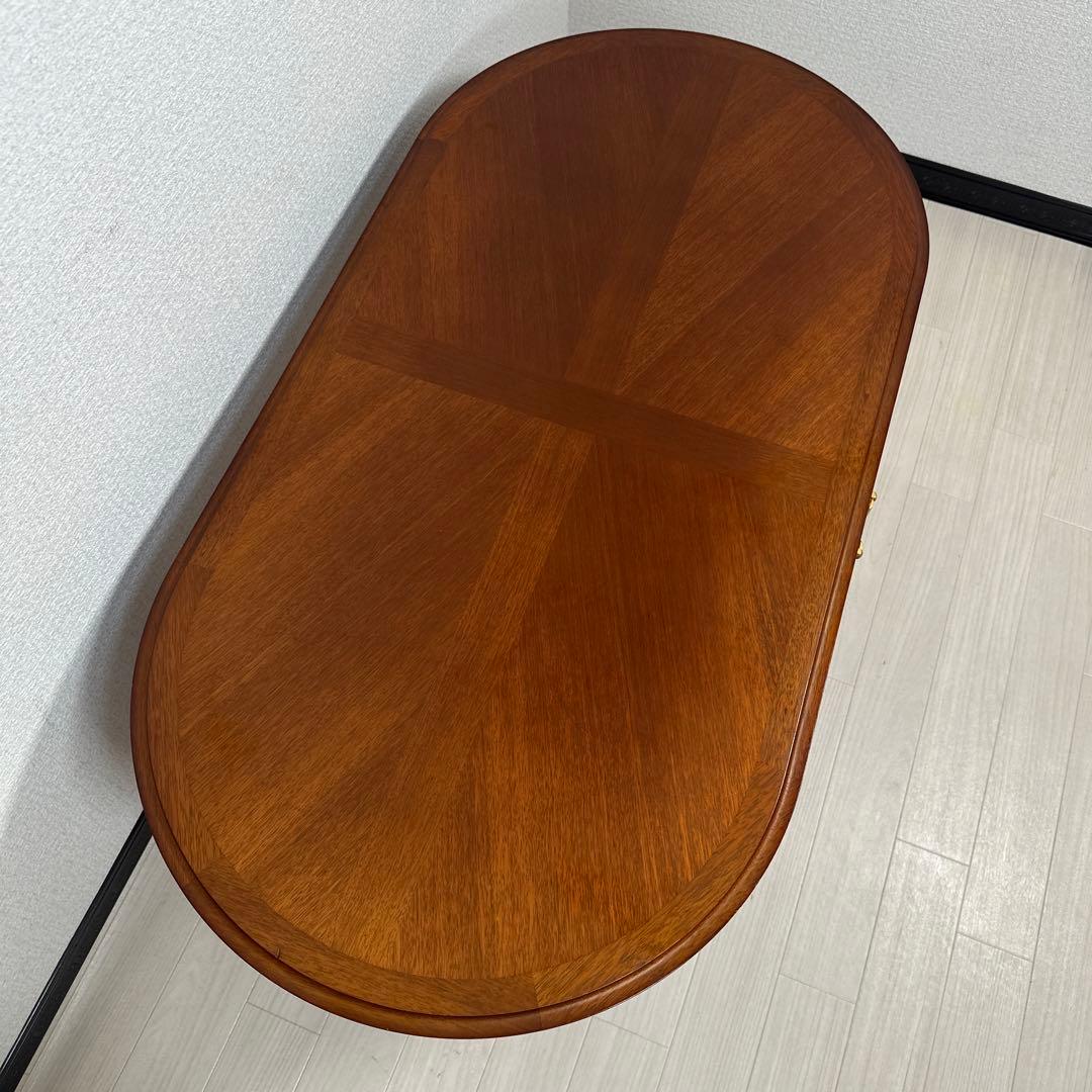 マルニ木工 地中海 センターテーブル 幅112cm 楕円形 引き出し付き※i4※