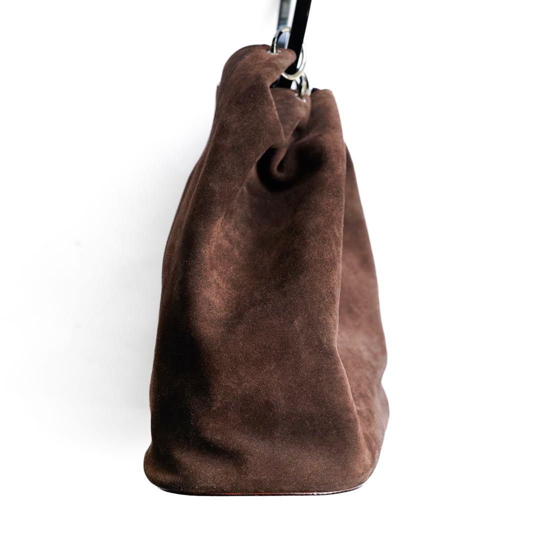 バッグ GUCCI Tom Ford Suede Leather Bucket Bag