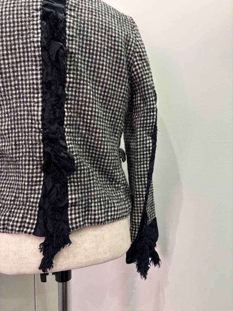 コムデギャルソンコムデギャルソン　チェック柄ジャケット　コムコム　タオ