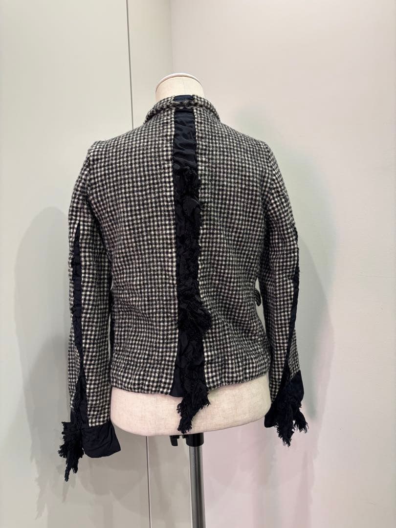 コムデギャルソンコムデギャルソン　チェック柄ジャケット　コムコム　タオ