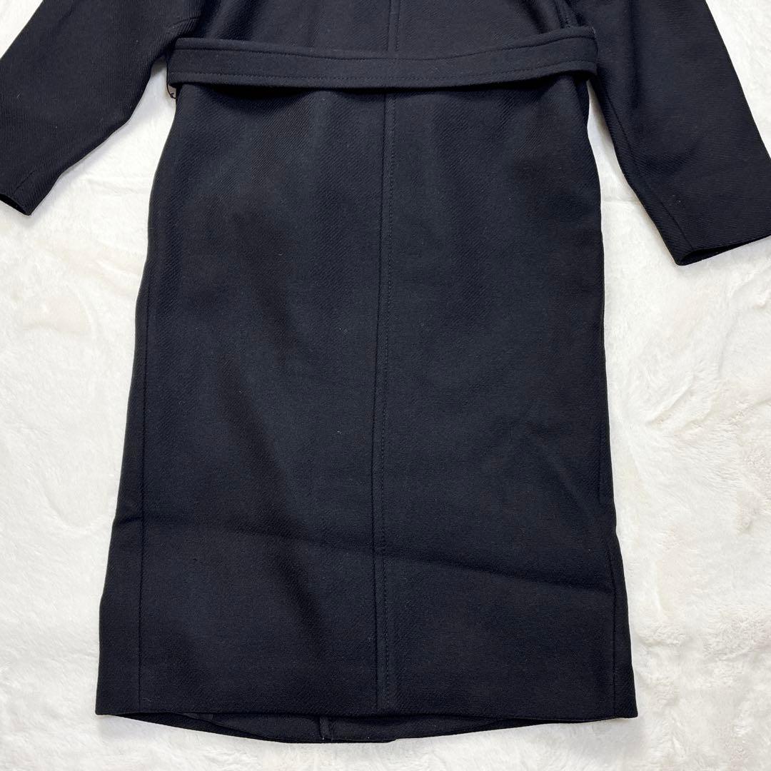 ZARA マンテコ ワイドカラー ロングコート 女優襟 ベルト マキシ丈 ウール