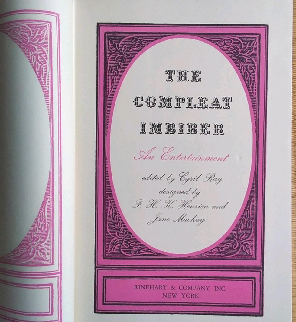 The Compleat Imbiber 英語版