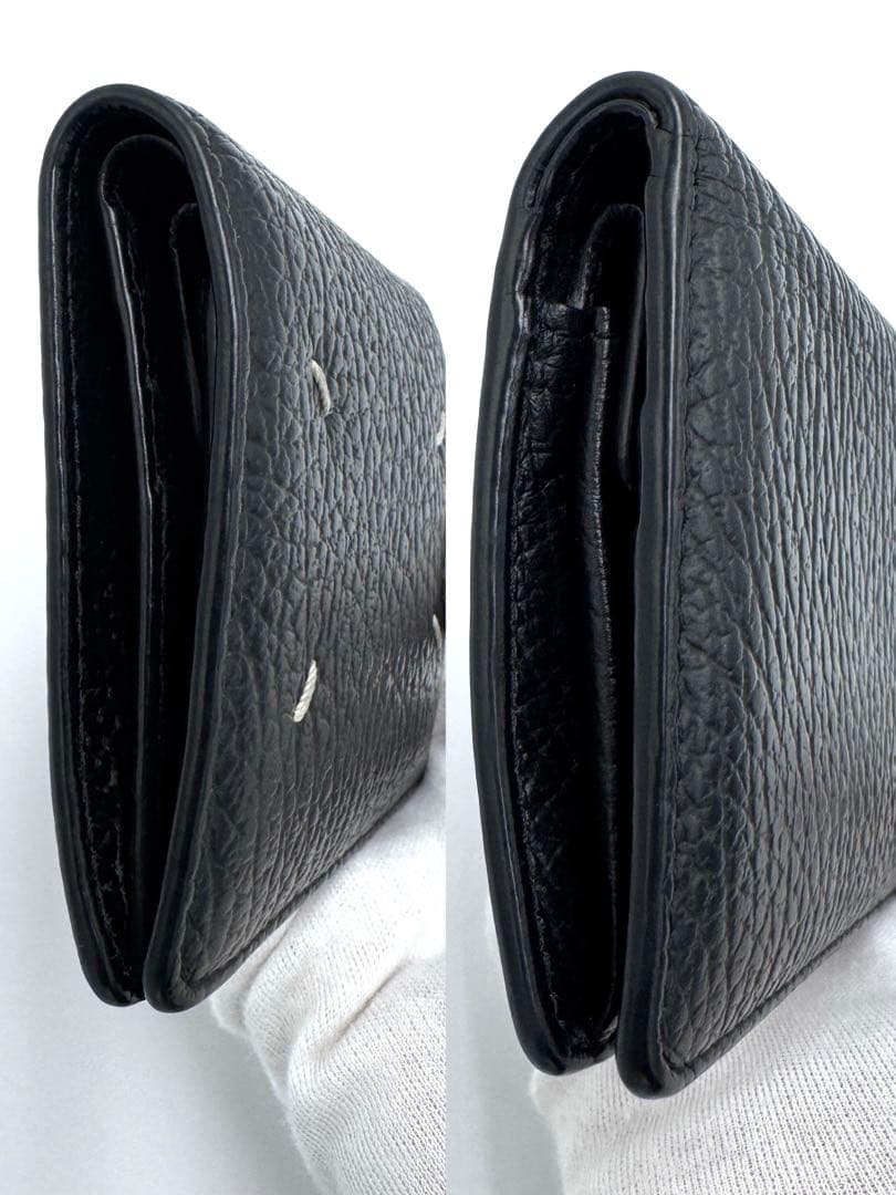 【美品】マルジェラ 4ステッチ 二つ折り財布 バイフォールド ポッパーウォレット