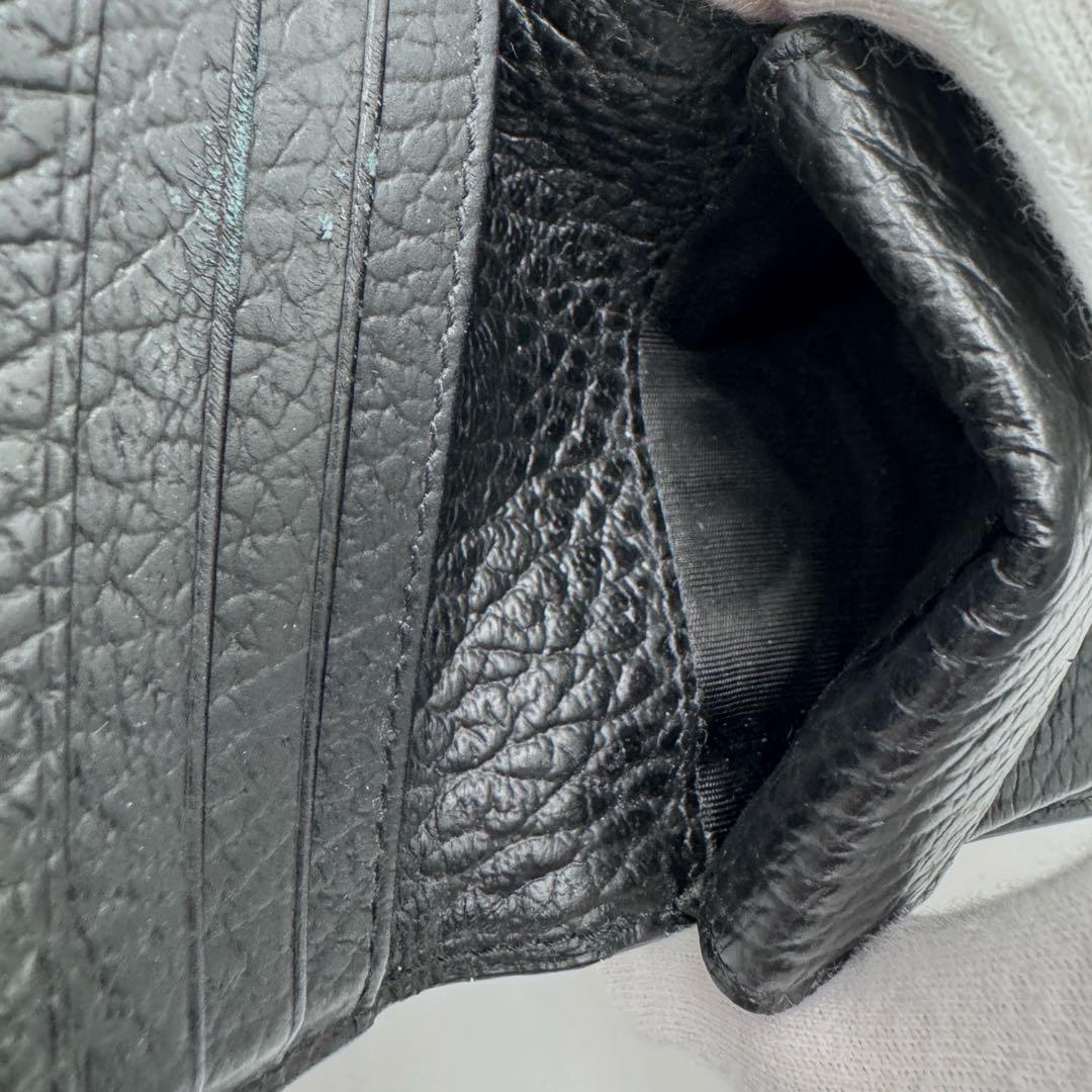 【美品】マルジェラ 4ステッチ 二つ折り財布 バイフォールド ポッパーウォレット