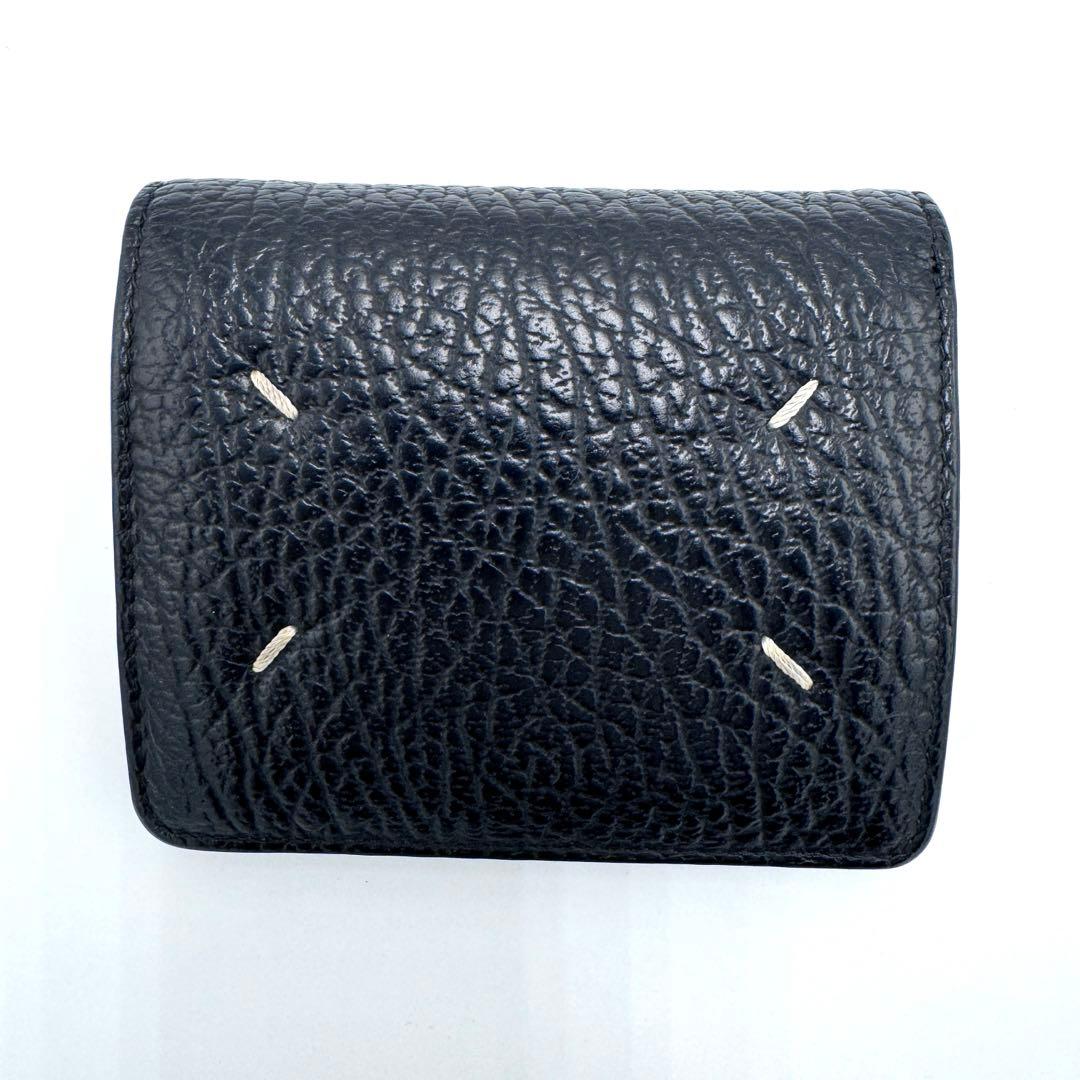 【美品】マルジェラ 4ステッチ 二つ折り財布 バイフォールド ポッパーウォレット