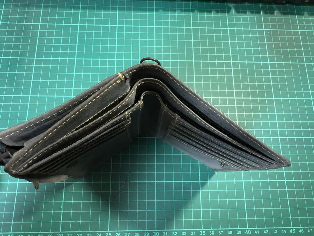 CORBO Curious縦型折財布 L字ファスナーケース付 黒