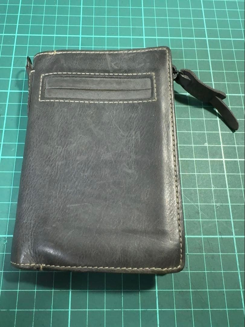 CORBO Curious縦型折財布 L字ファスナーケース付 黒