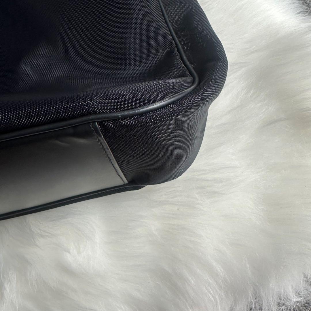 グッチ　ブラック　メッシュ　トートバッグ バンブー　ハンドル　A4可