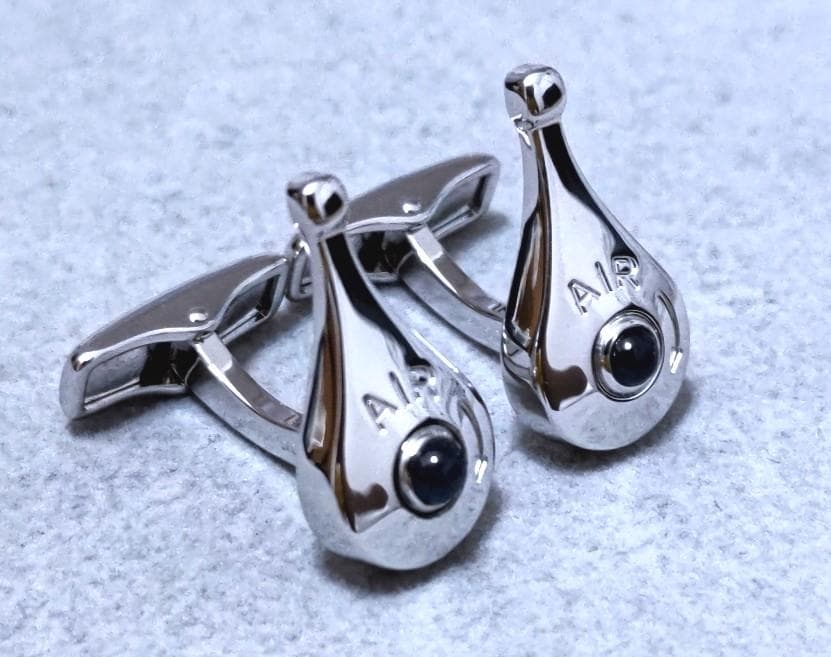 DunhillダンヒルSV925エアームーバブルブルーストーンカフス　C1589