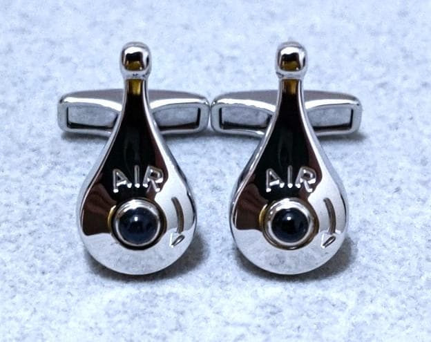 DunhillダンヒルSV925エアームーバブルブルーストーンカフス　C1589