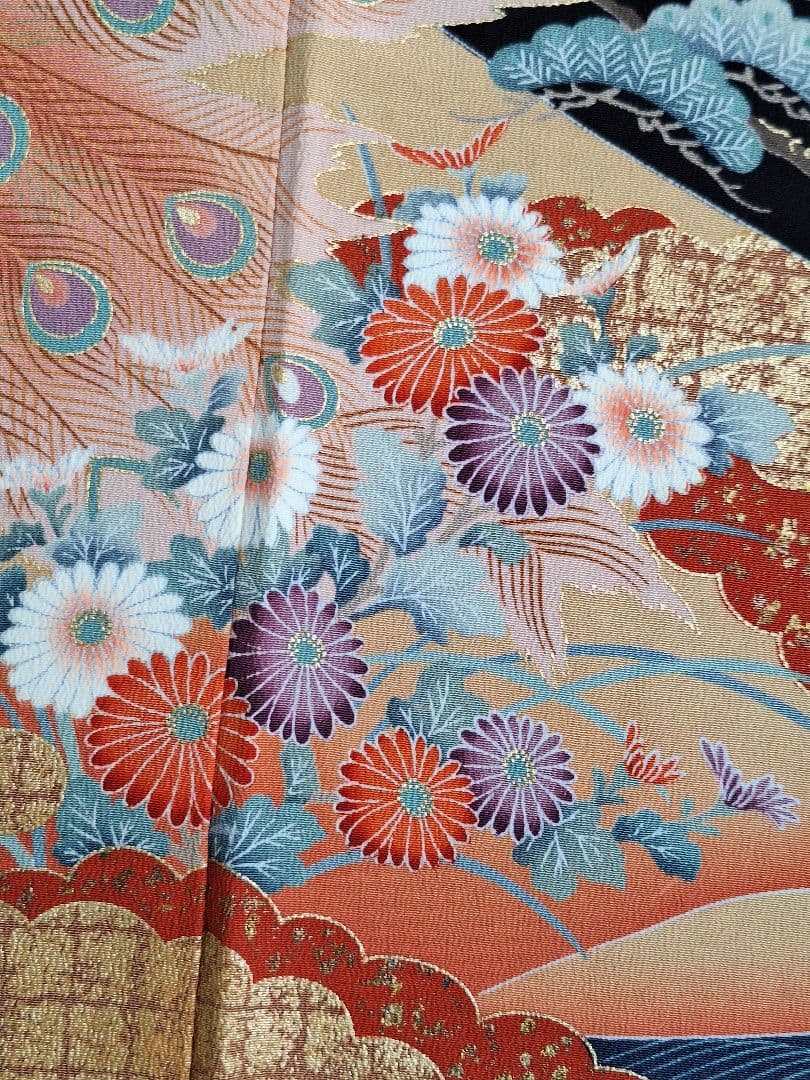 着物リメイクワンピース3611