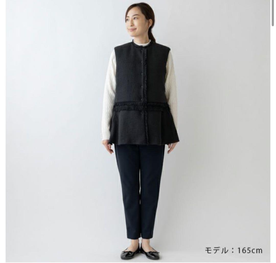 専用です新品　タグ付き【SONO】【ヴィクトリアダウン】ツイーディペプラムベスト