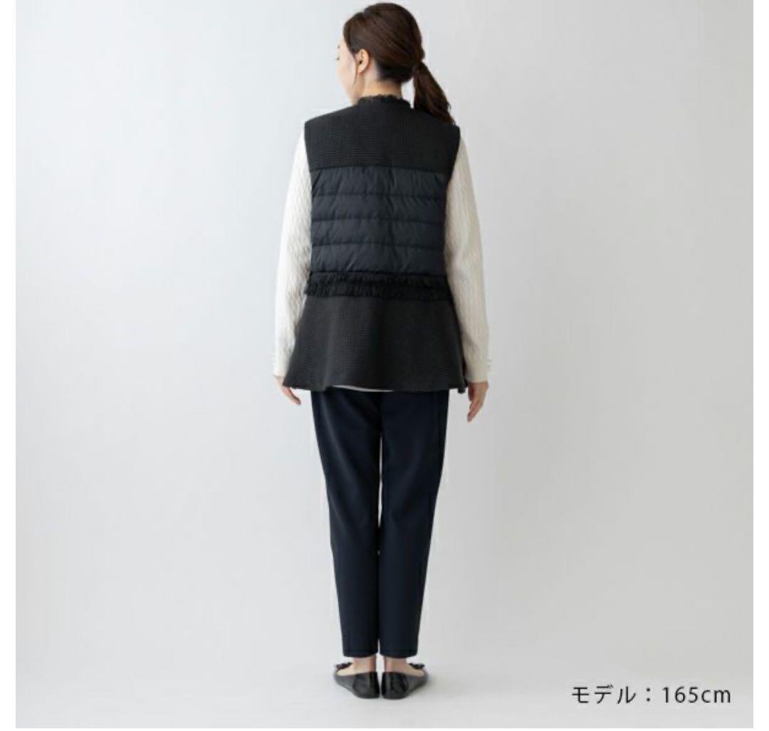 専用です新品　タグ付き【SONO】【ヴィクトリアダウン】ツイーディペプラムベスト