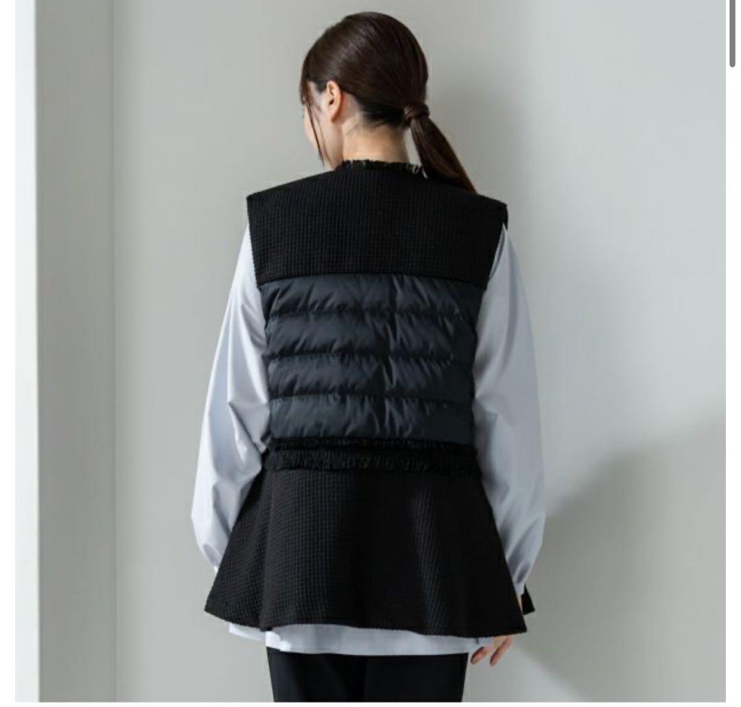 専用です新品　タグ付き【SONO】【ヴィクトリアダウン】ツイーディペプラムベスト
