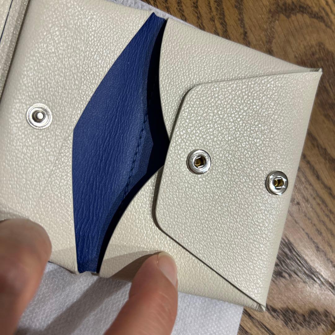 値下げ‼️モリニ財布　コンパクトウォレット　gray andオフホワイト