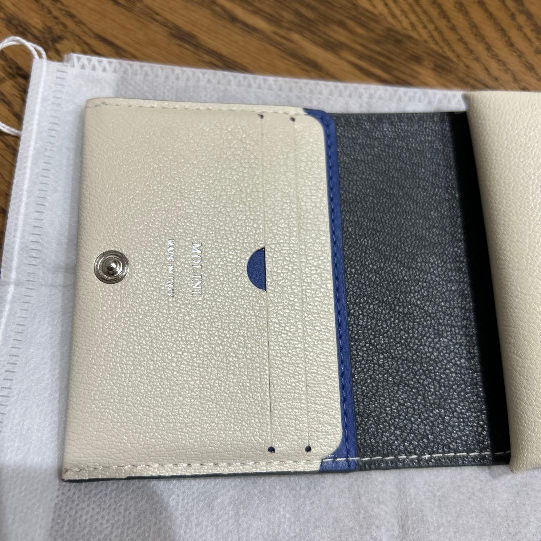 値下げ‼️モリニ財布　コンパクトウォレット　gray andオフホワイト