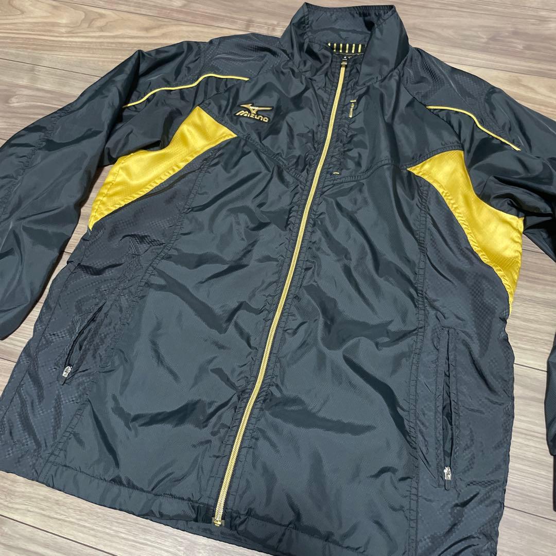ミズノプロ ウインドブレーカー上下セット Lサイズ ブラック