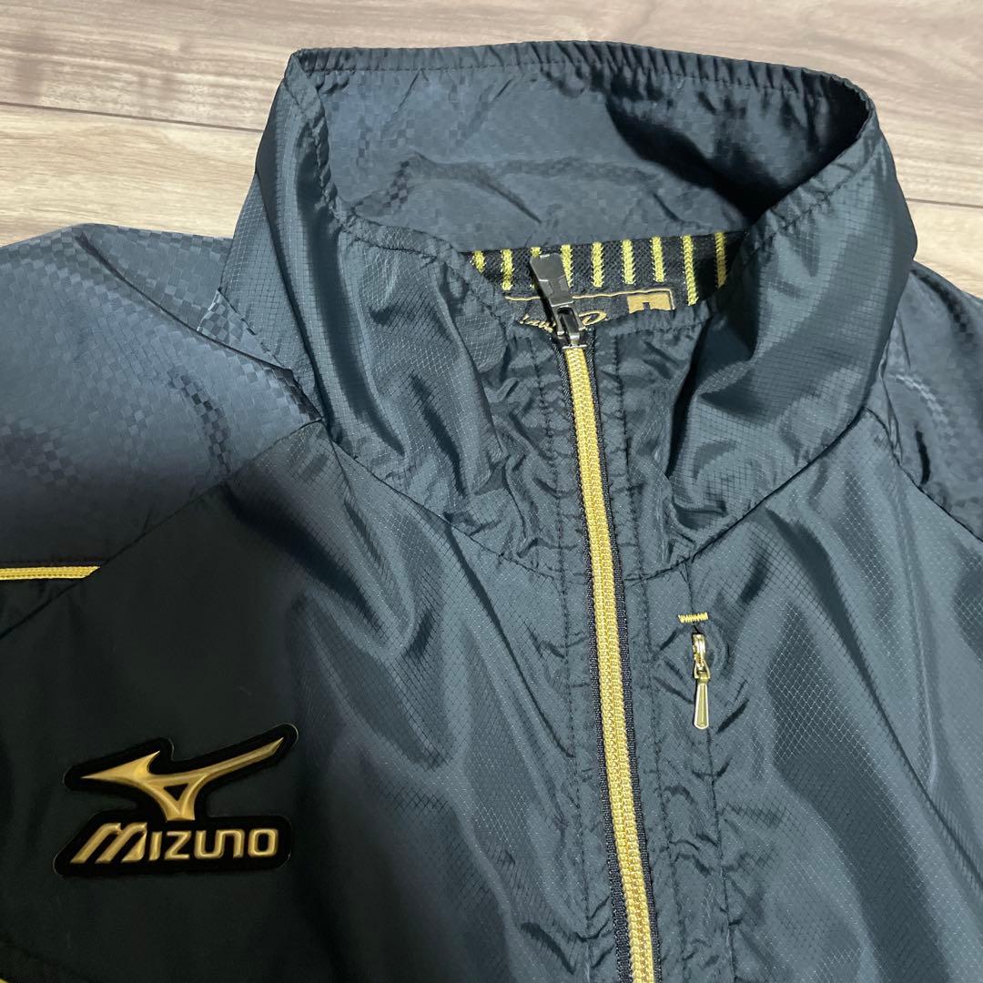 ミズノプロ ウインドブレーカー上下セット Lサイズ ブラック