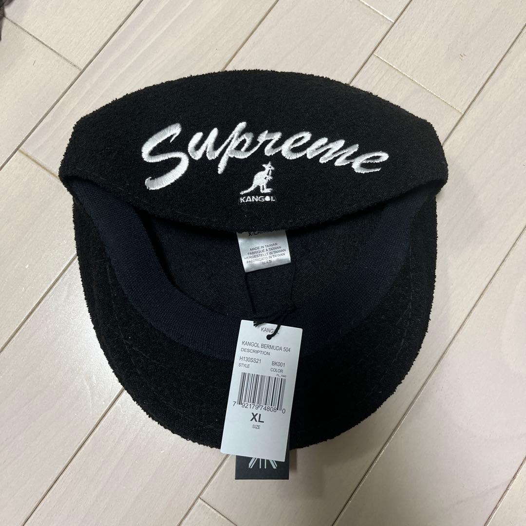 Supreme kangol コラボ　タグ付き　キャップ　キャスケット