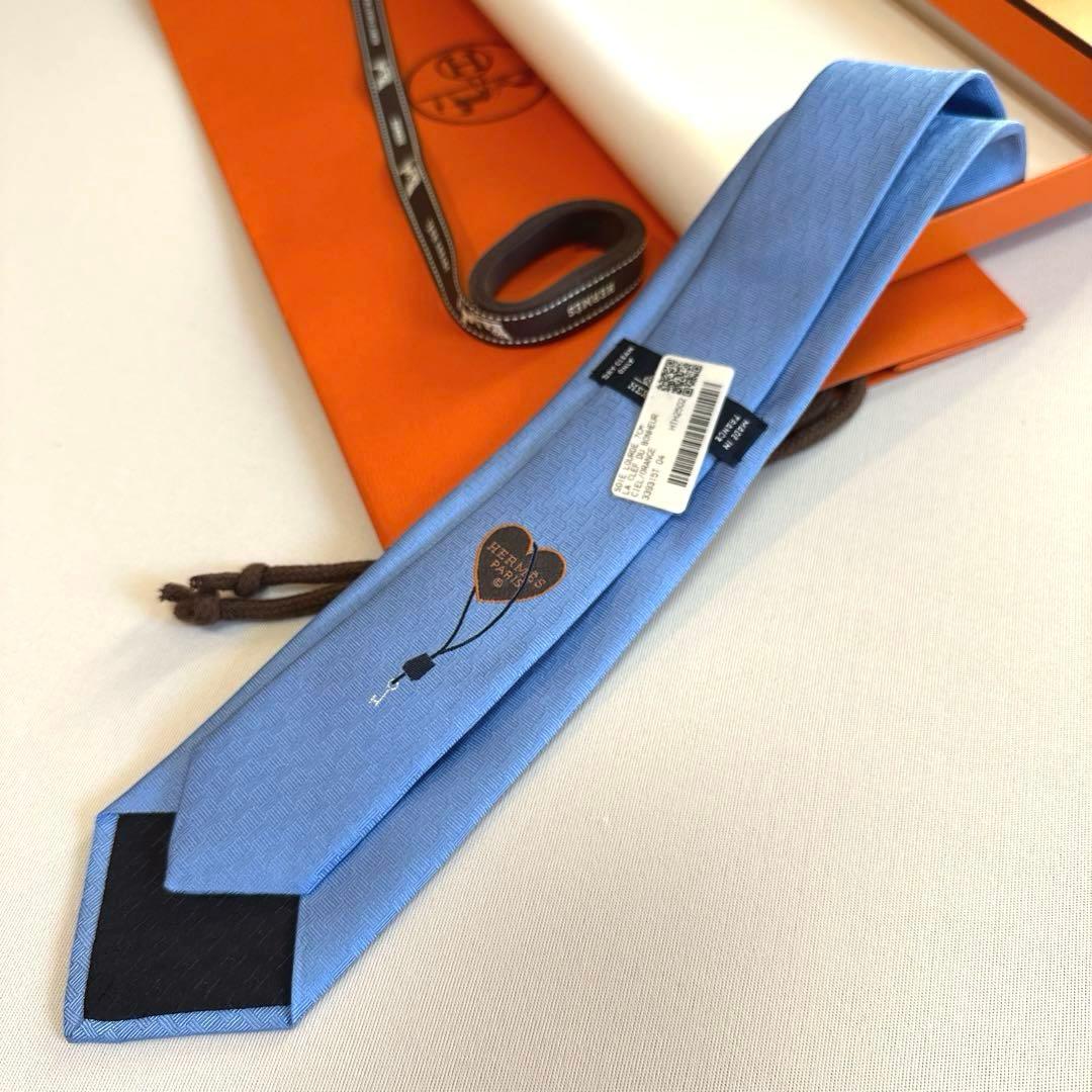 エルメス ネクタイ 《ラ・クレ・デュ・ボヌール》新品 未使用