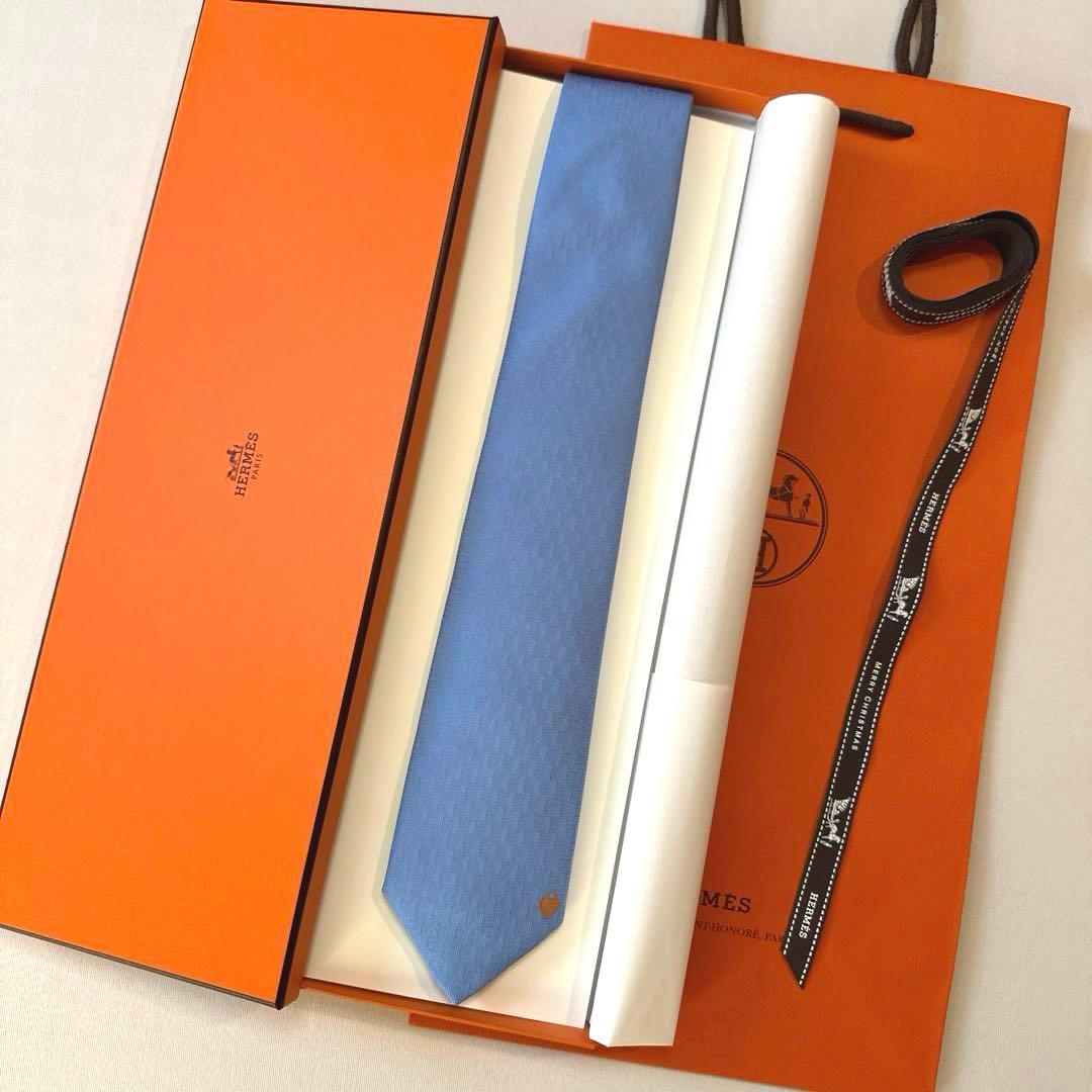 エルメス ネクタイ 《ラ・クレ・デュ・ボヌール》新品 未使用
