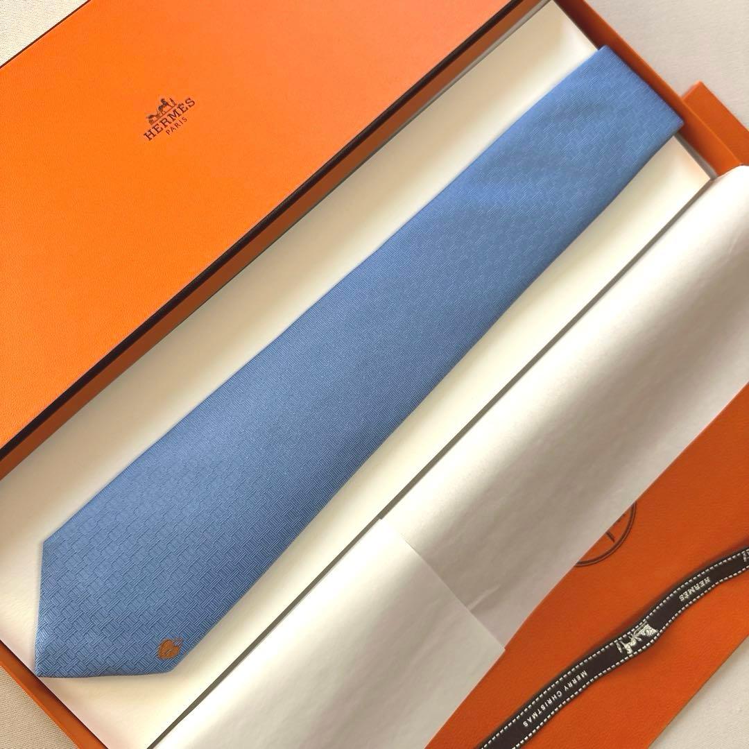 エルメス ネクタイ 《ラ・クレ・デュ・ボヌール》新品 未使用
