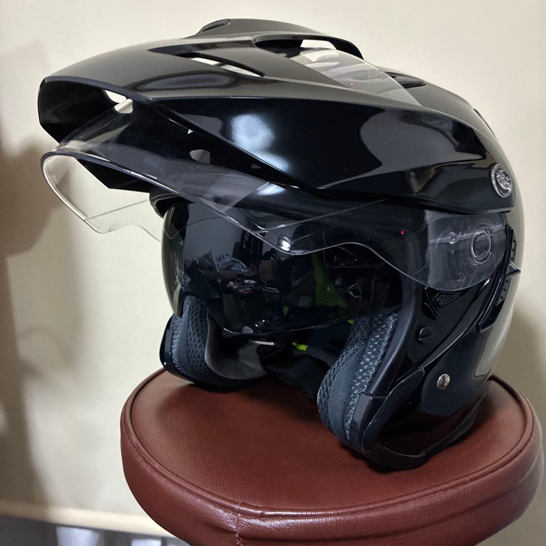 マルシン工業ヘルメット　TE-1 艶ありブラック　XLサイズ