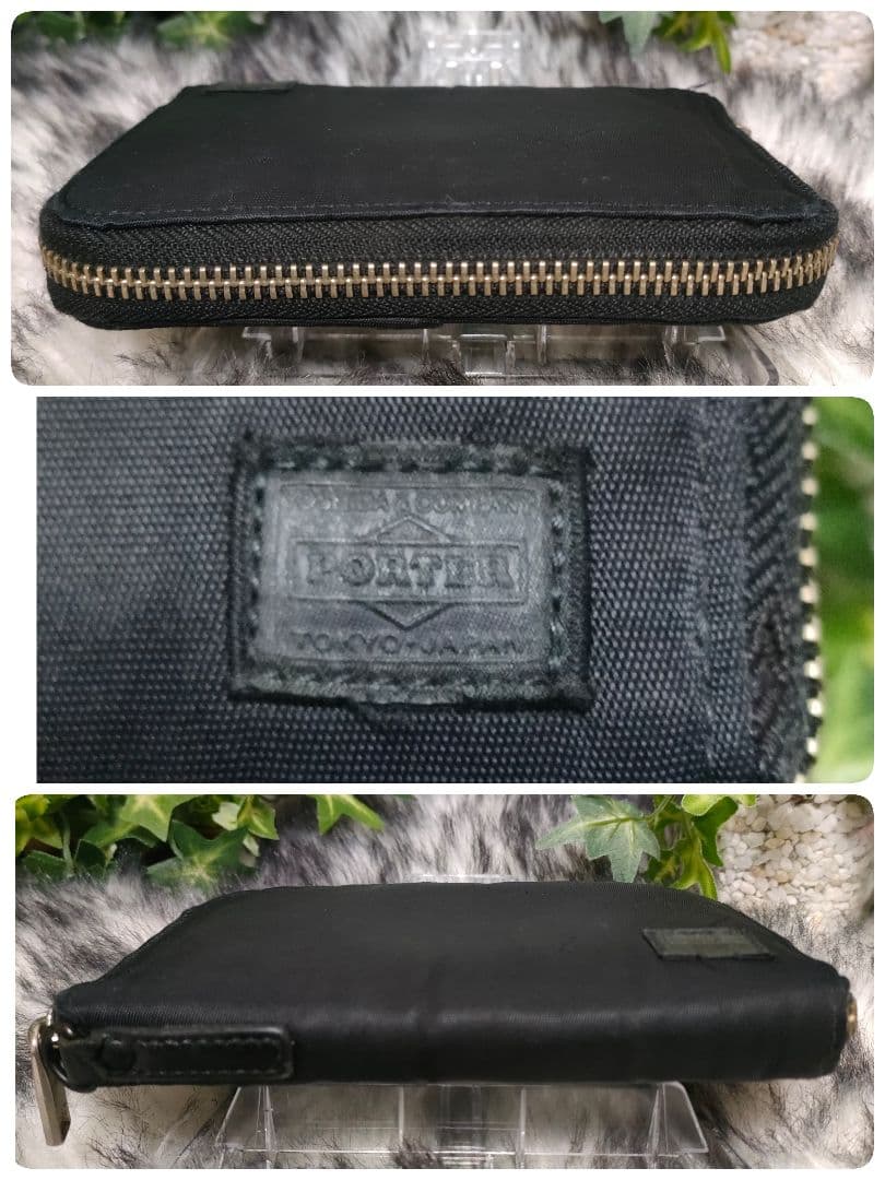 PORTER 財布 ラウンド ブラック ポーター 2つ折り財布 リフト ナイロン