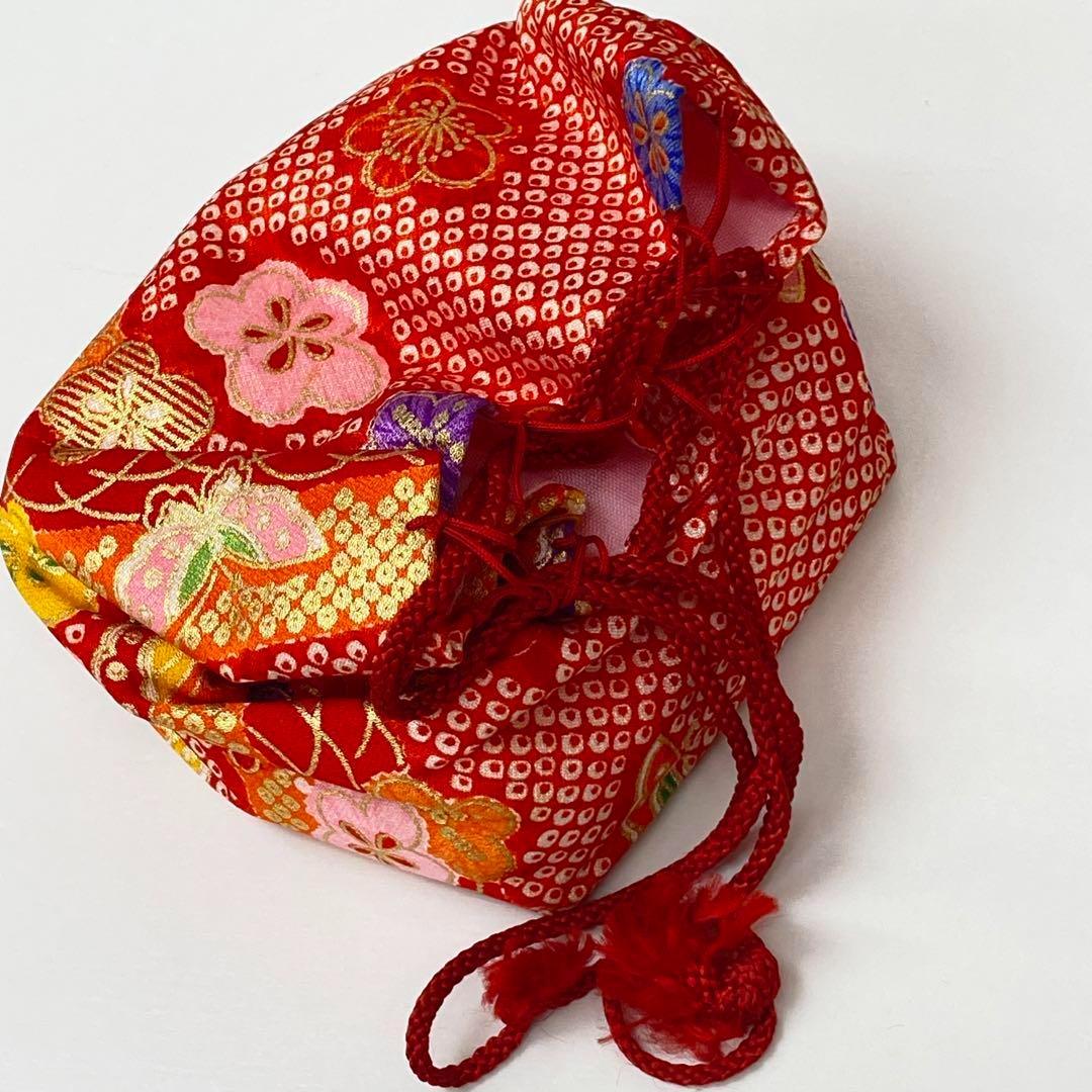 【着物と帯 時流】192◆3才女の子着物&被布コート長襦袢 バッグセット◆美品