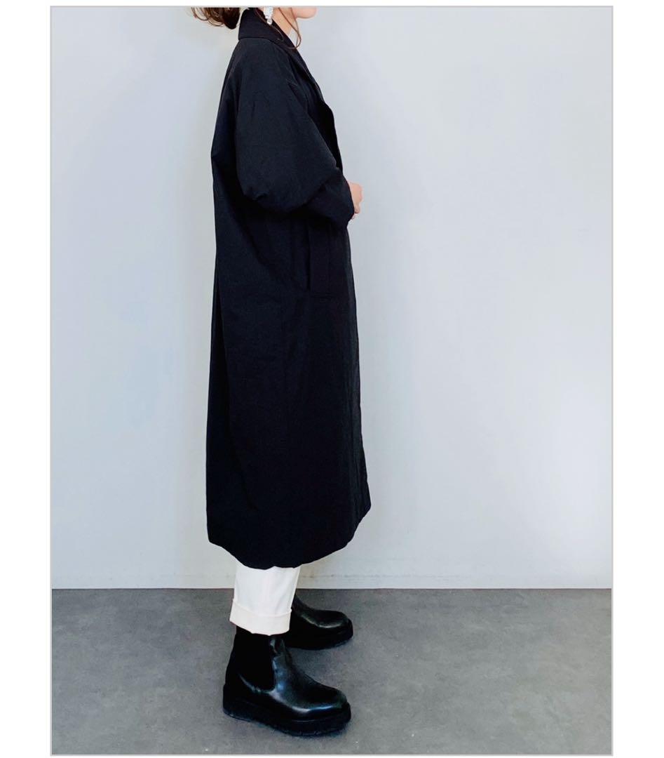SELECT中綿テーラードロングコート　ブラック　chouchou