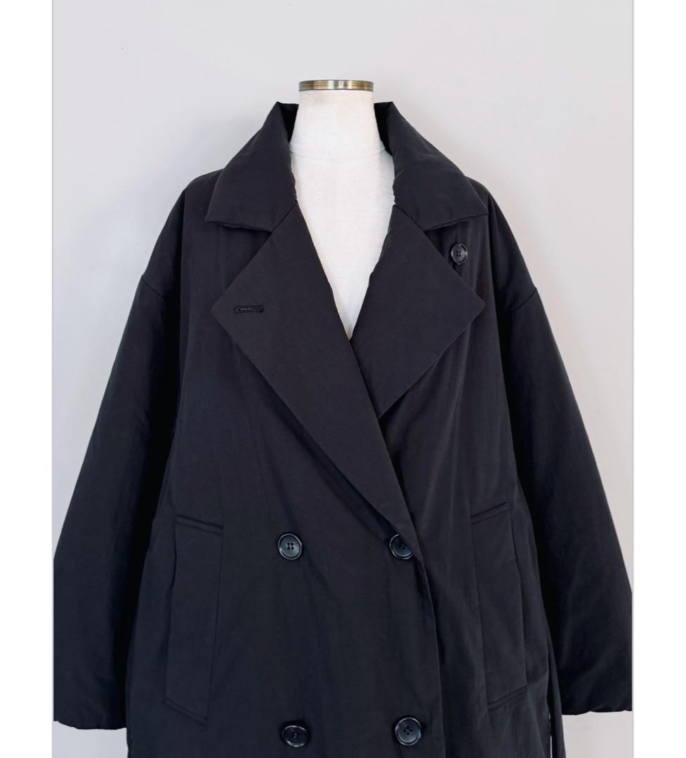 SELECT中綿テーラードロングコート　ブラック　chouchou