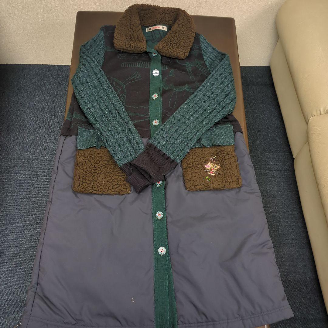 アルベロベロ　異素材ロングコート