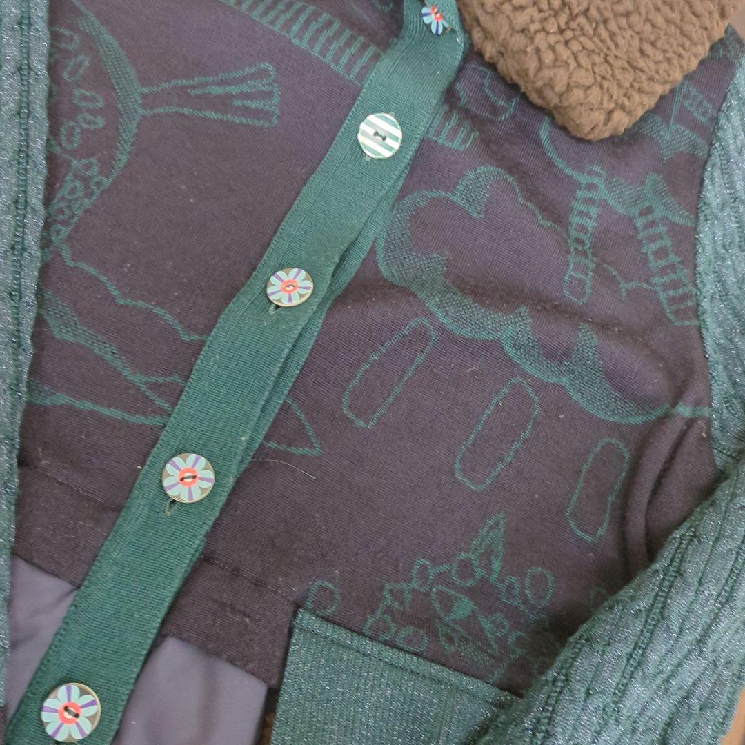 アルベロベロ　異素材ロングコート